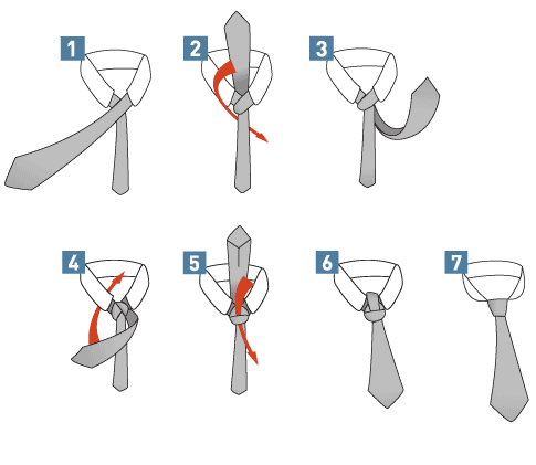 Krawatte - doppelter Windsor Knoten
